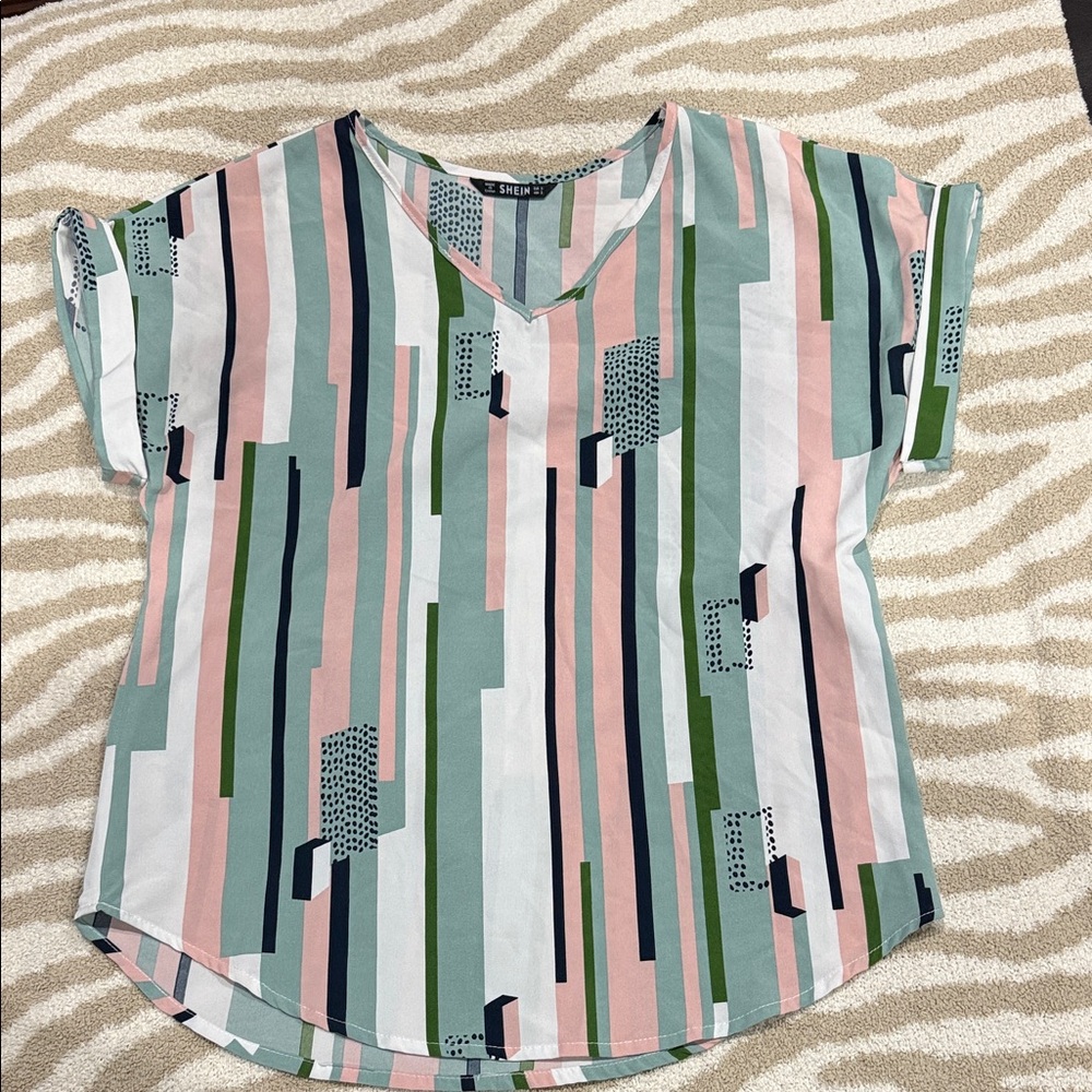 SHEIN Multicolor Striped Blouse